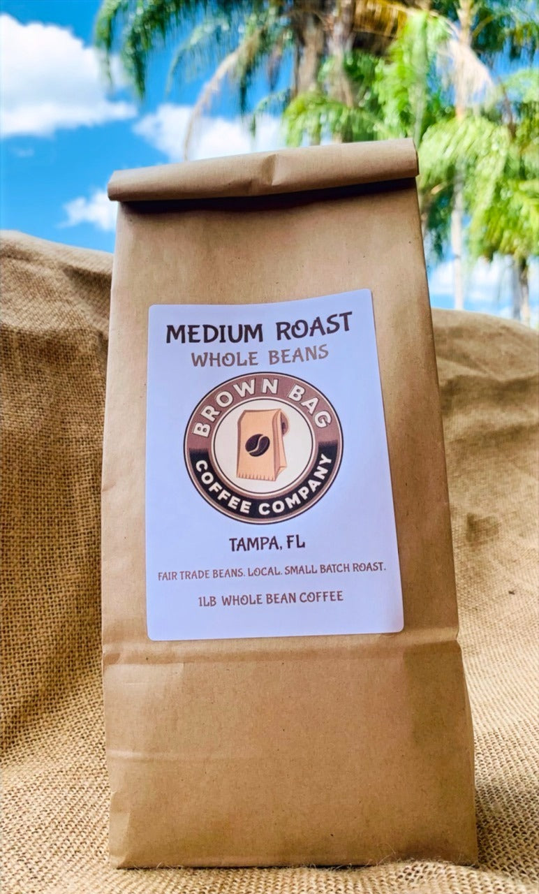 1lb Whole Bean Medium Roast Coffee