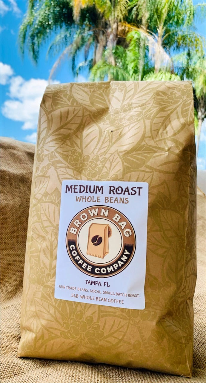 5lb Whole Bean Medium Roast Coffee